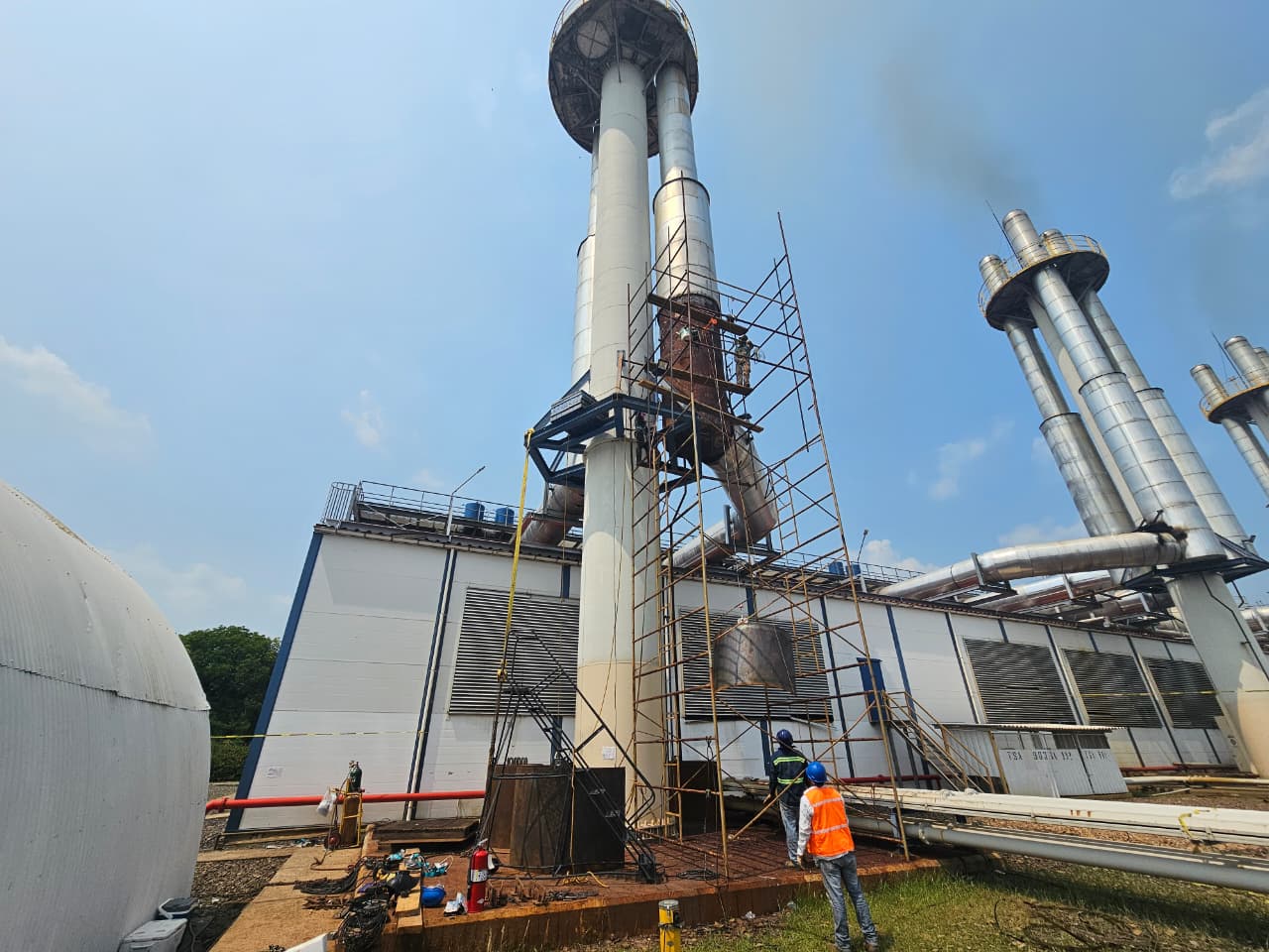 Revestimiento a una Chimenea